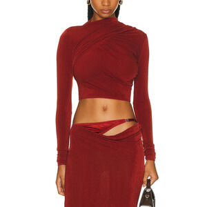 Anna October 'Novel' Red Top Size M